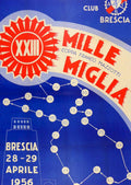 Mille Miglia Brescia Vintage Retro Advert Poster A4 Photo Print