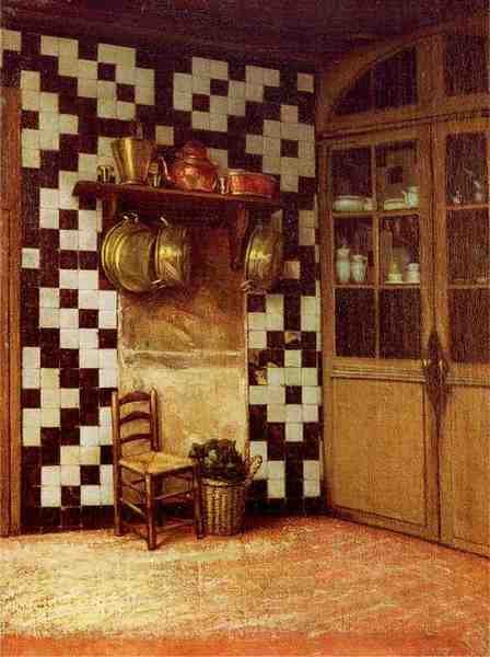 Millet Fracis David Flemish Kitchen A4 Photo Print
