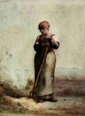Millet Jean Francois 1814 1875 The Weed burner Millet 1910 A4 Photo Print