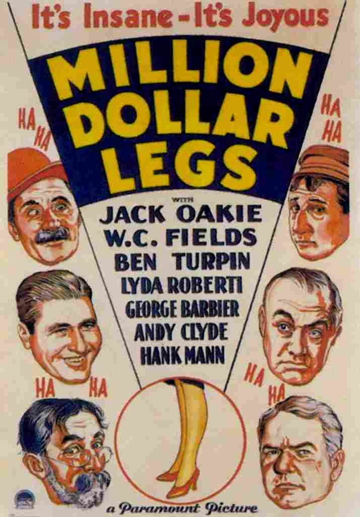 Million Dollar Legs 1932 01  film star poster A4 Photo Print