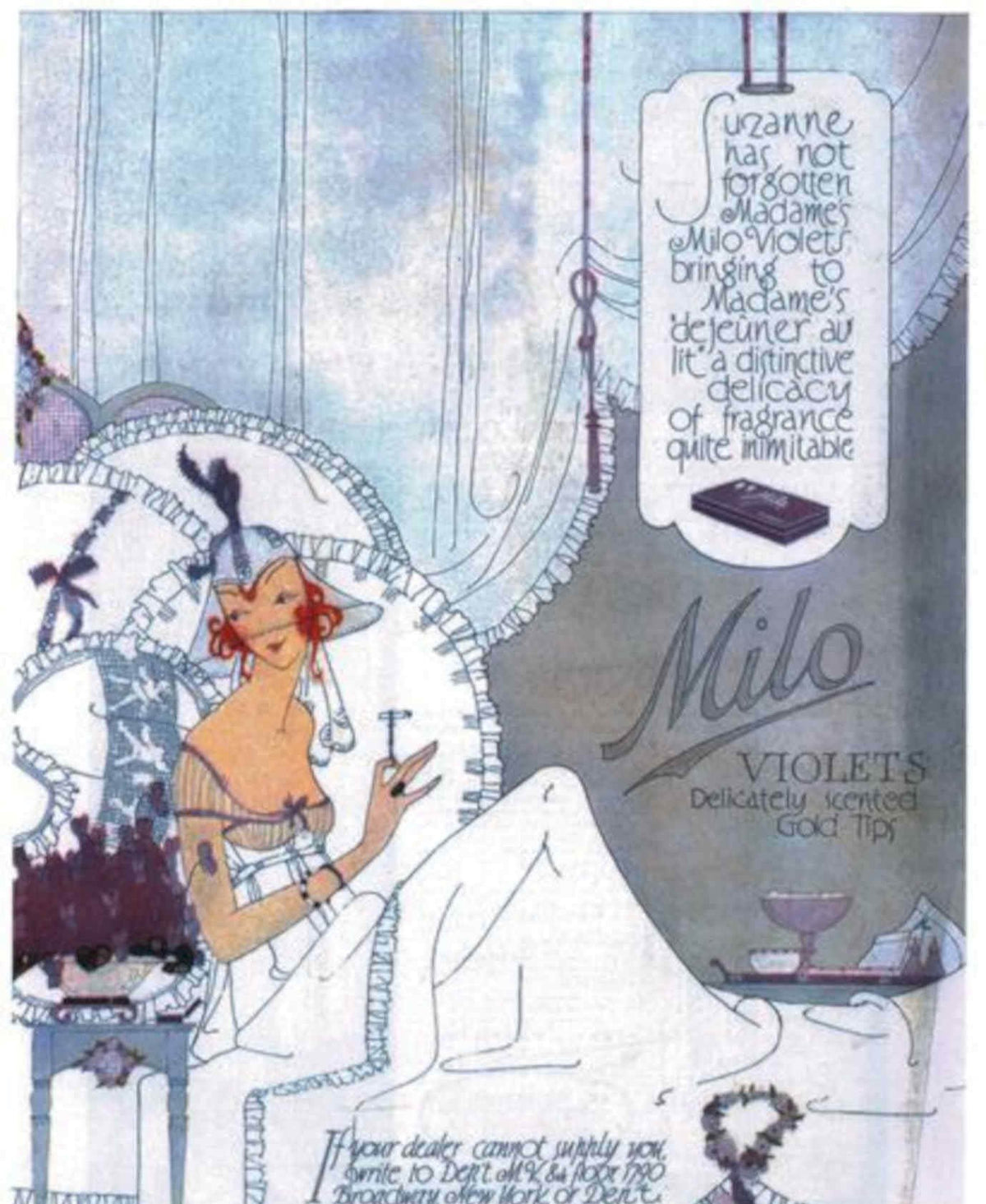 Milo Violet Perfume Vintage Retro Advert Poster A4 Photo Print