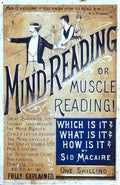 Mind Reading Muscle Vintage Retro Advert Poster A4 Photo Print
