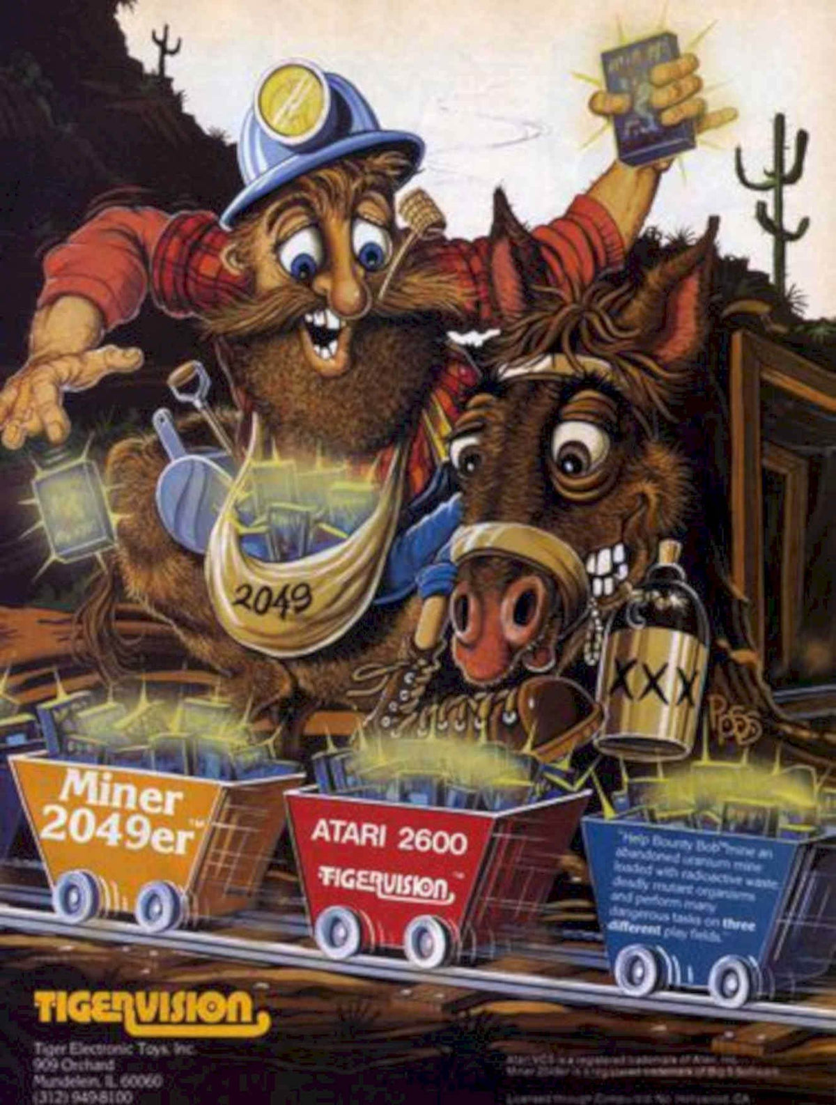 Miner 2049er Atari Vintage Retro Advert Poster A4 Photo Print