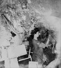 Miner working inside the Comstock Mine Virginia City Nev Military A4 Photo Print