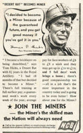 Miners Hicks Ncb Vintage Retro Advert Poster A4 Photo Print