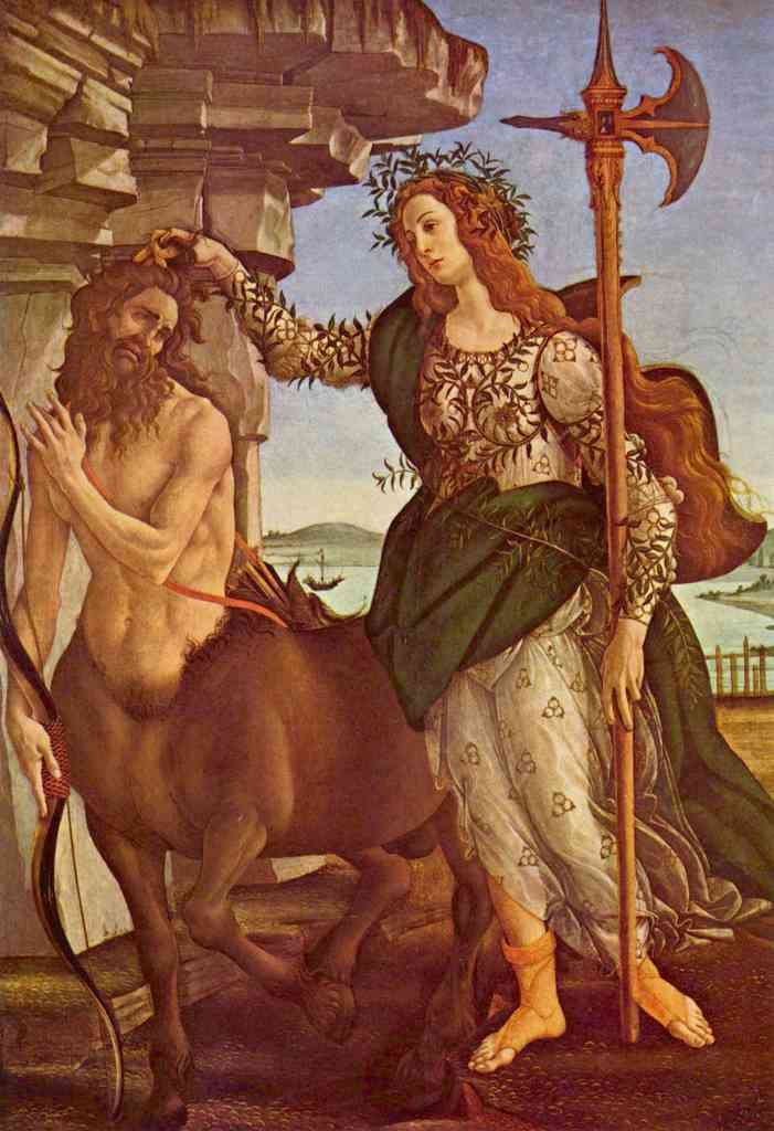 Minerva And The Centaur Botticelli A4 Photo Print