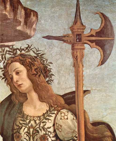 Minerva and the Centaur Detail Botticelli A4 Photo Print