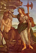 Minerva and the Centaur by Botticelli A4 Photo Print