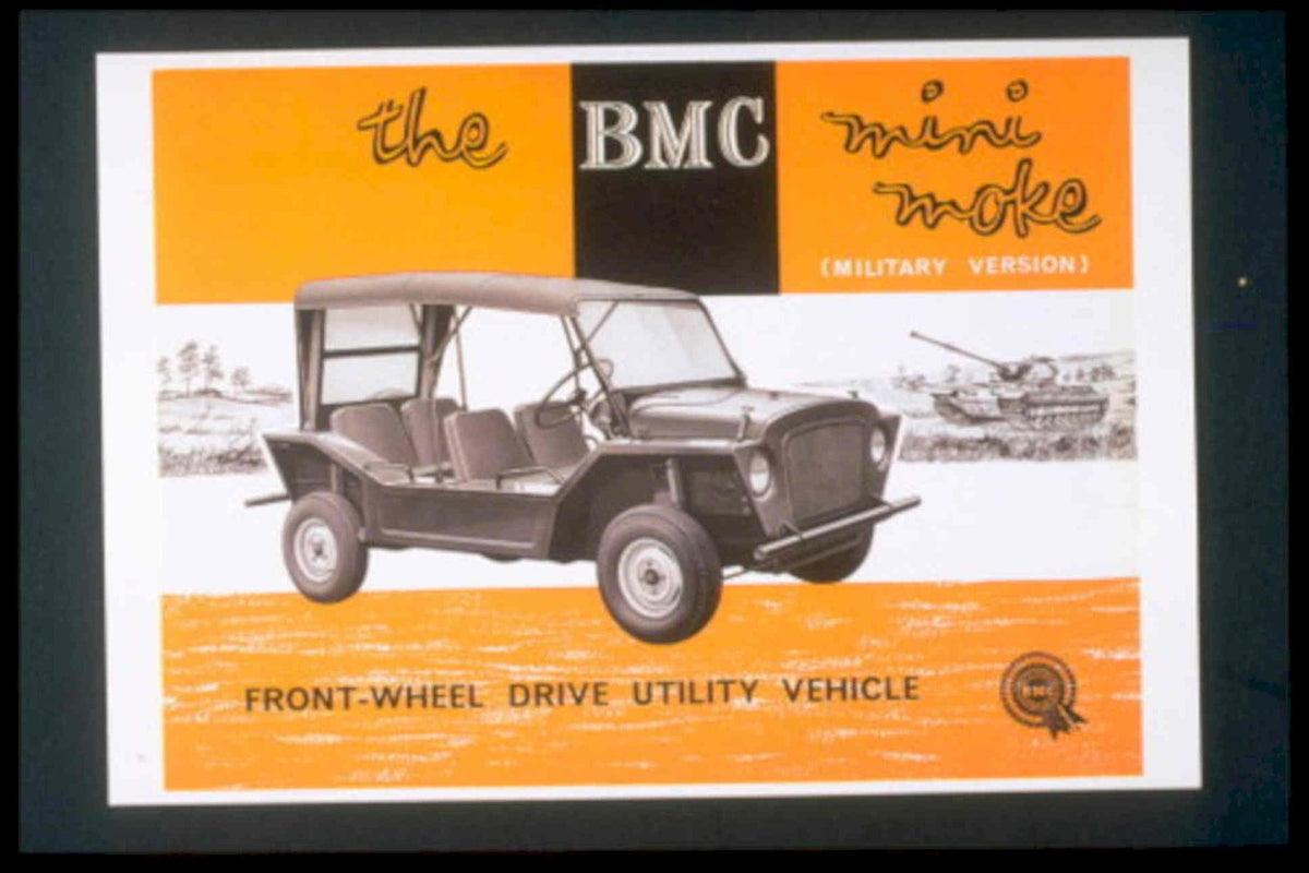 Mini Moke Military 1950s Vintage Retro Advert Poster