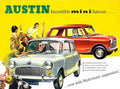 Mini Saloon Austin Vintage Retro Advert Poster A4 Photo Print