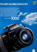 Minolta 7000 Camera Vintage Retro Advert Poster A4 Photo Print
