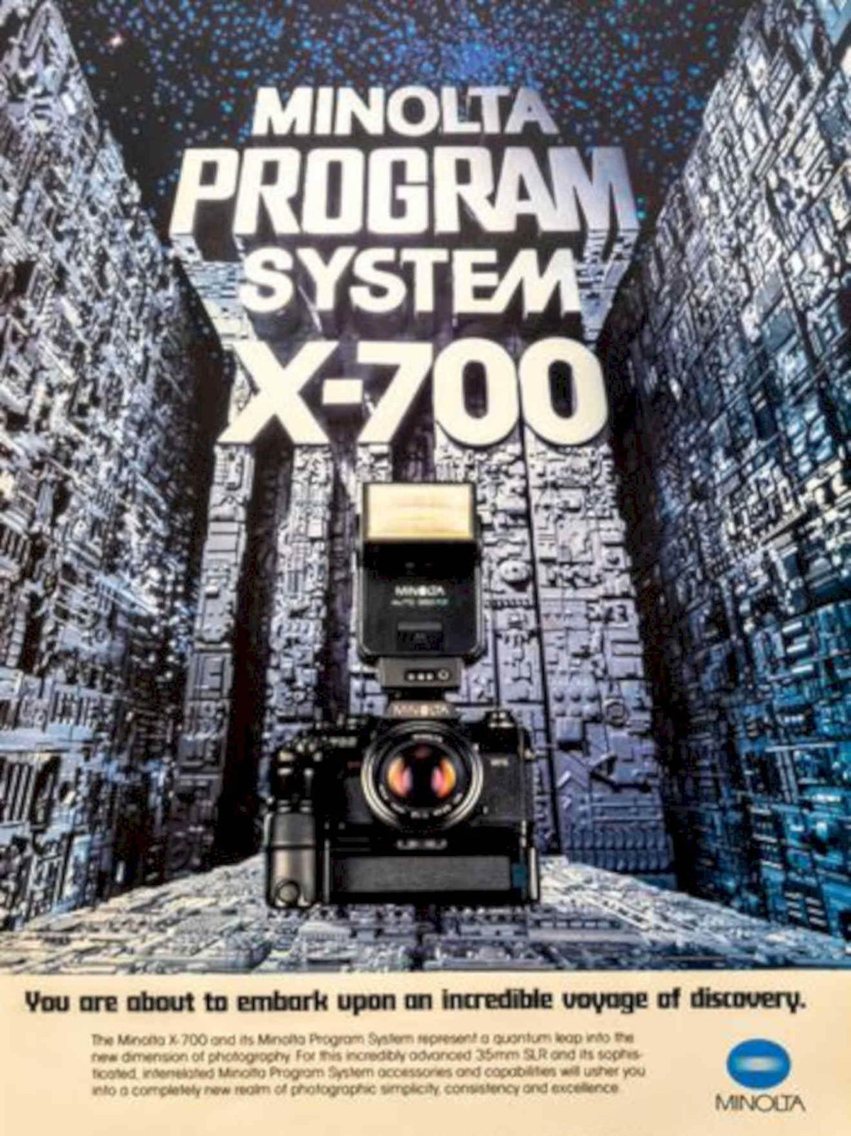 Minolta Program X700 Vintage Retro Advert Poster A4 Photo Print