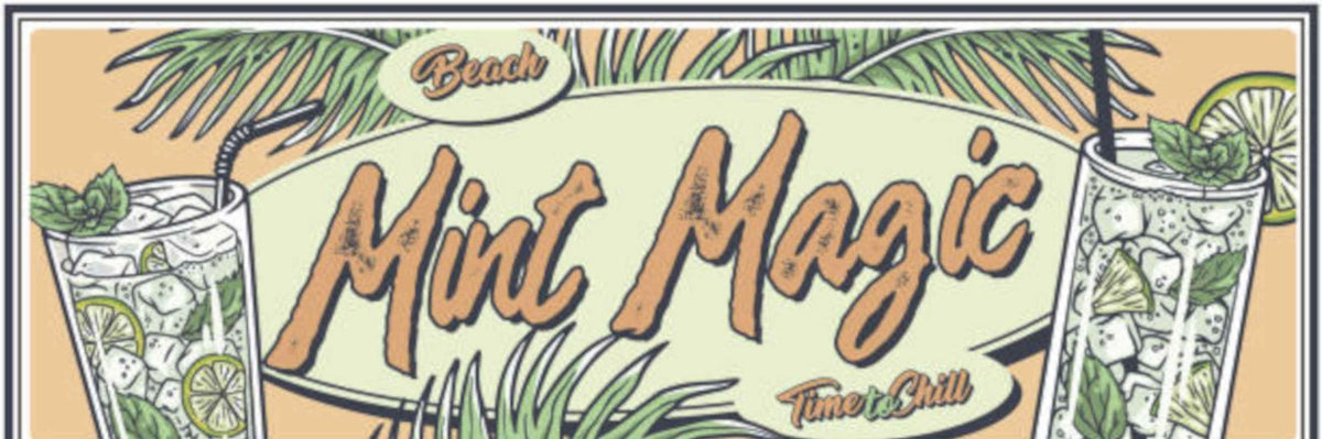 Mint Magic Beach Vintage Retro Advert Poster A4 Photo Print