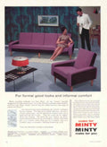 Minty Furniture Style 1950s Vintage Retro Advert Poster