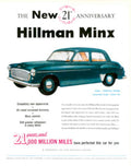 Minx Anniversary Saloon 1950s Vintage Retro Advert Poster