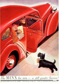 Minx Car Terrier 1930s Vintage Retro Advert Poster