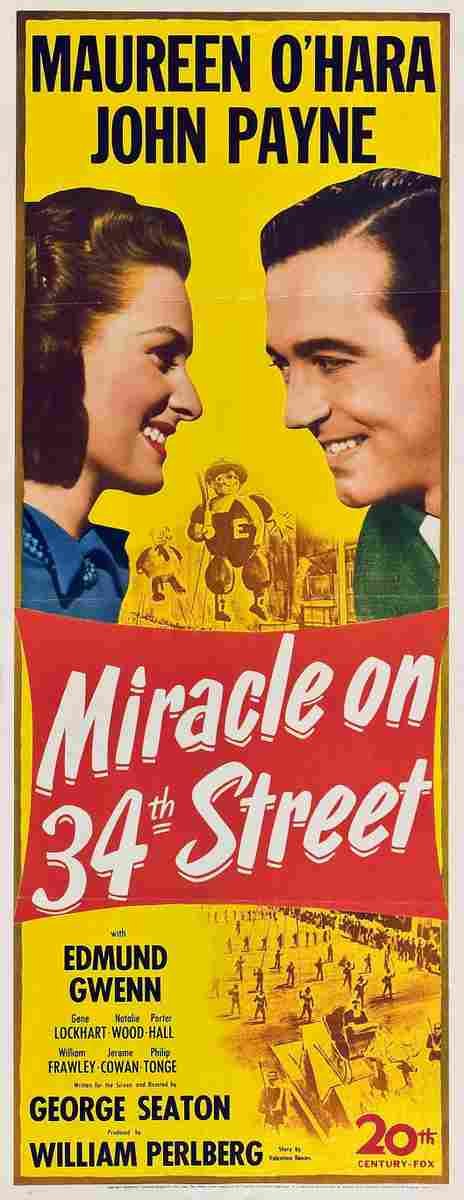 Miracle on 34th Street 04  film star poster A4 Photo Print