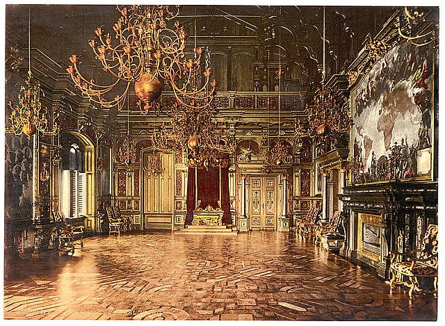 Miramar throne room Istria Vintage A4 Photo Print