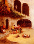 Miro Joaquin A Courtyard Scene Art A4 Photo Print