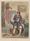 Miser Elephant Chair GB Cartoon Vintage Retro Advert Poster
