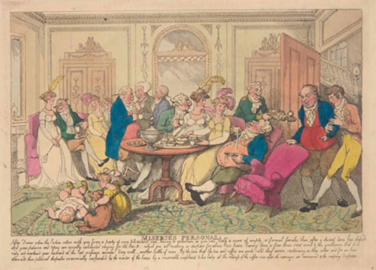 Miseries Personal Scene GB Cartoon Vintage Retro Advert Poster