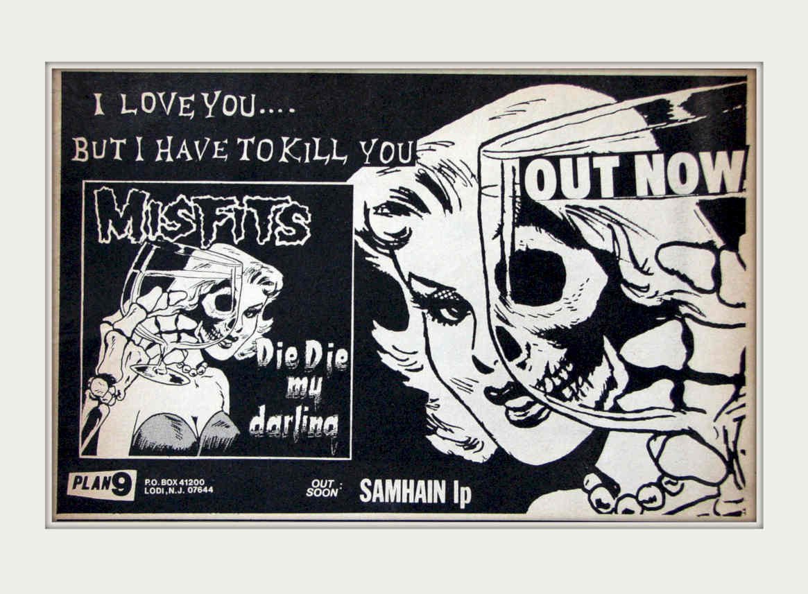 Misfits Halloween Skull Vintage Retro Advert Poster A4 Photo Print