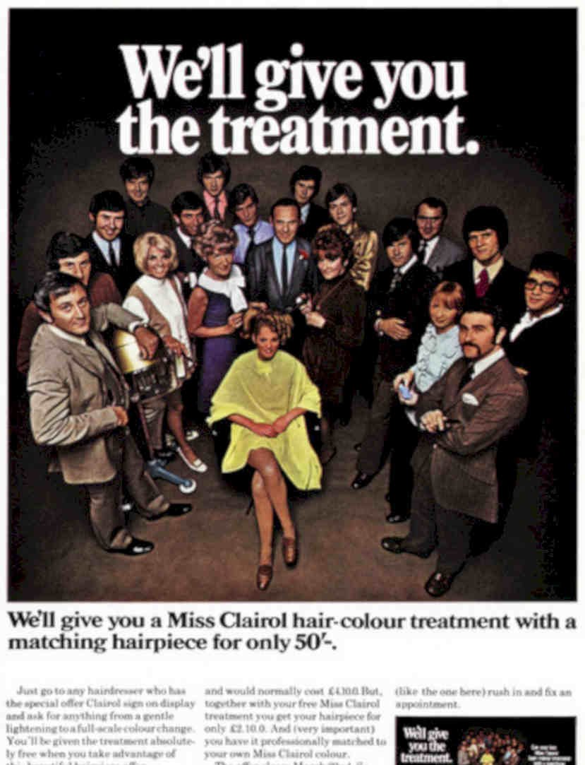 Miss Clairol People Vintage Retro Advert Poster A4 Photo Print