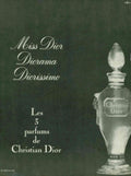 Miss Dior Diorissimo 1950s Vintage Retro Advert Poster