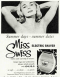 Miss Swiss Shaver Vintage Retro Advert Poster A4 Photo Print