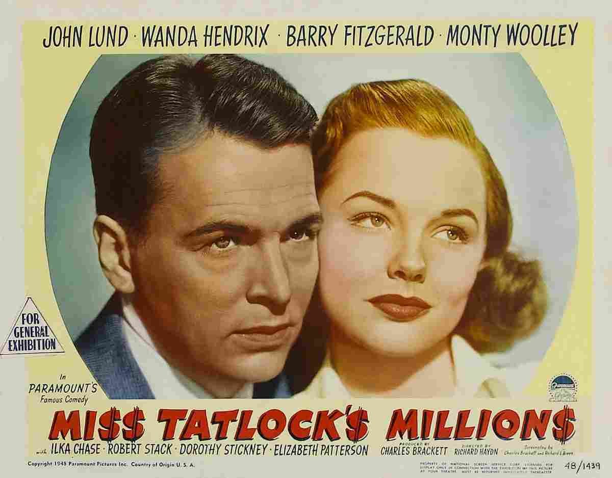 Miss Tatlocks Millions 05  film star poster A4 Photo Print