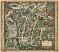 Mississippi Campus Map Vintage Retro Advert Poster