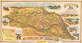 Mississippi Journey Map Vintage Retro Advert Poster