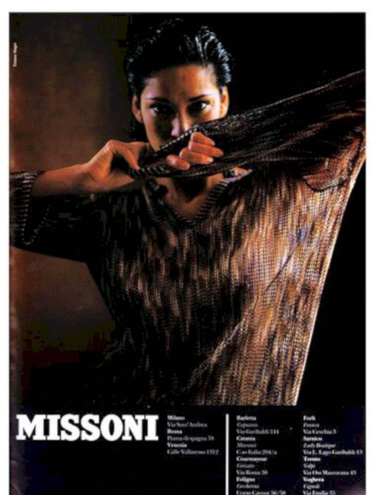 Missoni Knitwear Model Vintage Retro Advert Poster A4 Photo Print