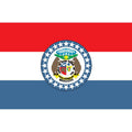 Missouri Flag N2616 A4 Photo Print
