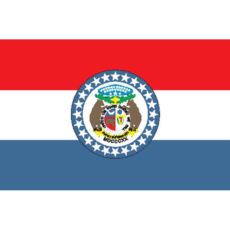Missouri Flag N2616 A4 Photo Print