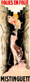 Mistinguett Folie 1930s Vintage Retro Advert Poster