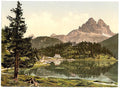 Misurinasee and Drei Zinnen Tyrol Vintage A4 Photo Print