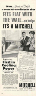 Mitchell Air Conditioner 1950s Vintage Retro Advert Poster