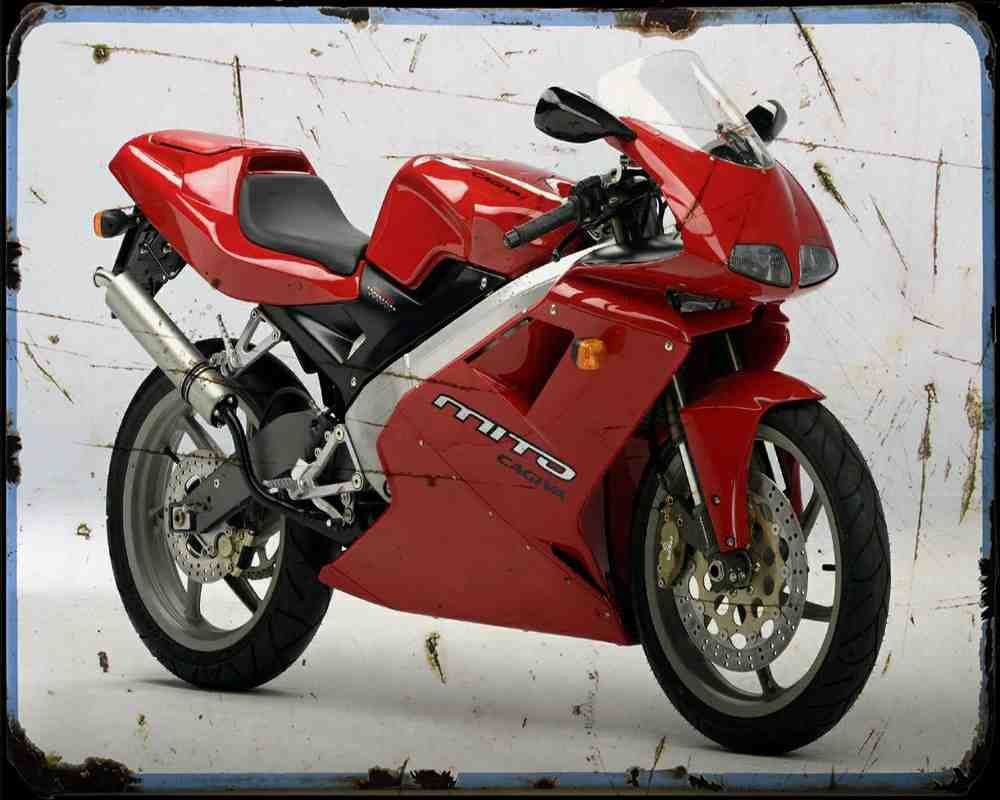 Mito 125 07 1 A4 Photo Print Motorbike Vintage Aged (2)
