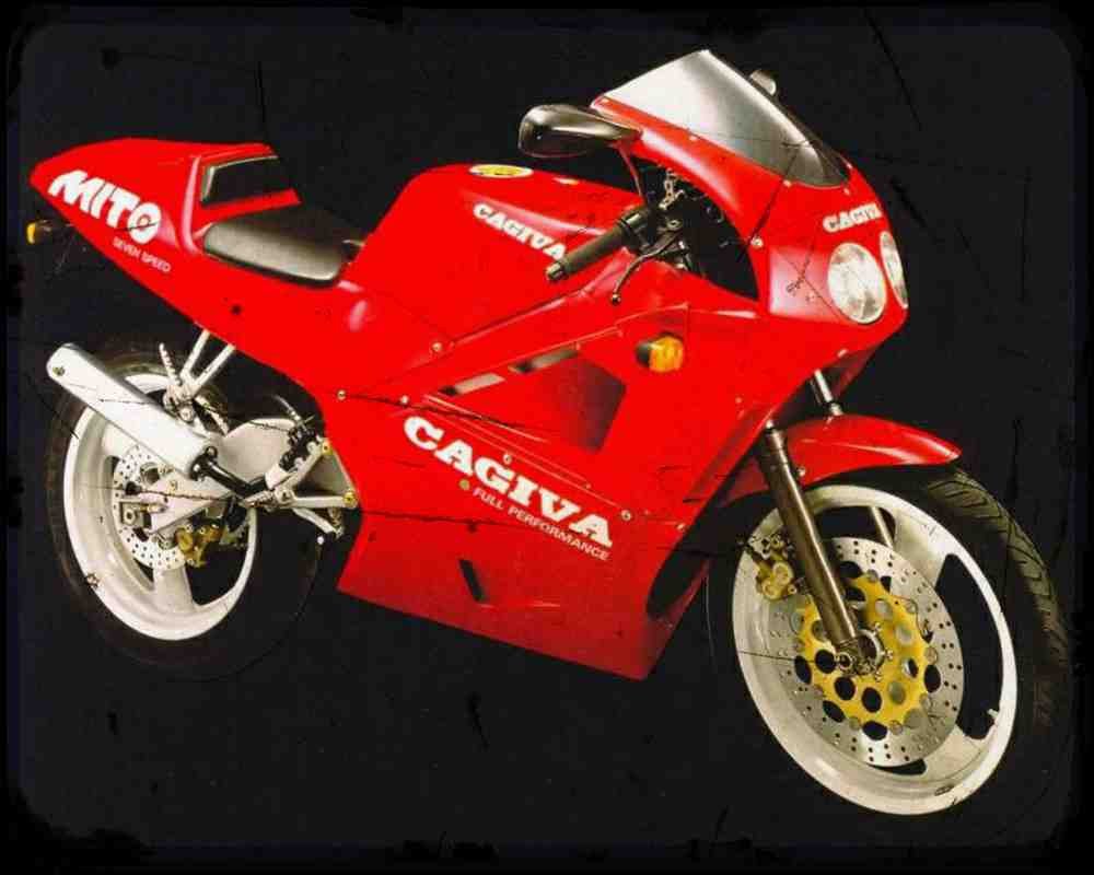 Mito I 90 A4 Photo Print Motorbike Vintage Aged (2)