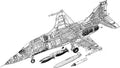 Mitsubishi F 1 cutaway A4 Photo Print
