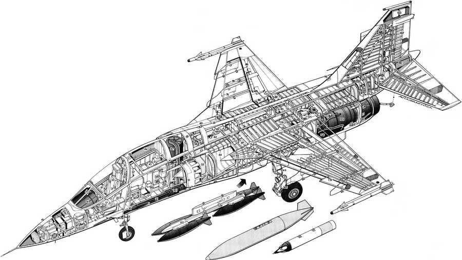 Mitsubishi F 1 cutaway A4 Photo Print