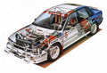 Mitsubishi Galant VR 4 RS cutaway A4 Photo Print