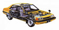 Mitsubishi Galant cutaway A4 Photo Print