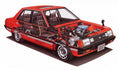Mitsubishi lancer ex cutaway A4 Photo Print