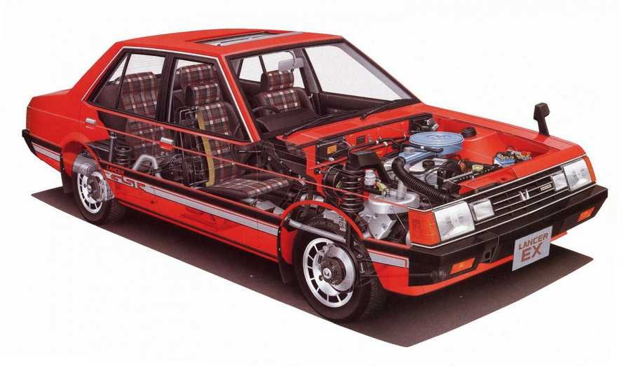 Mitsubishi lancer ex cutaway A4 Photo Print