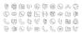 Mobile Communication Icons Vintage Retro Advert Poster A4 Photo Print