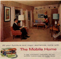 Mobile Home Interior 1950s Vintage Retro Advert Poster