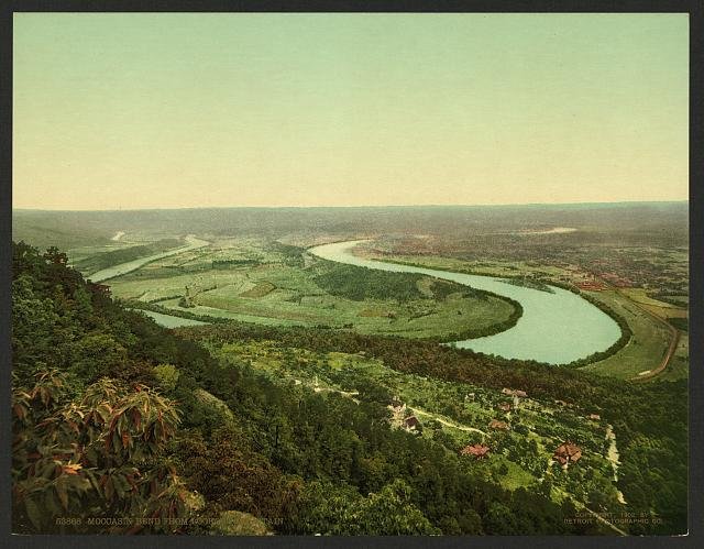 Moccasin Bend from Lookout Mountain Vintage A4 Photo Print