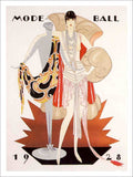 Mode Ball Jules Engelhard Art Deco Poster 1928 Vintage Retro Advert Poster A4 P
